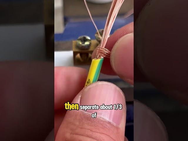 Loose Wires? Try This Trick for a Solid Connection!  #diy #electrician