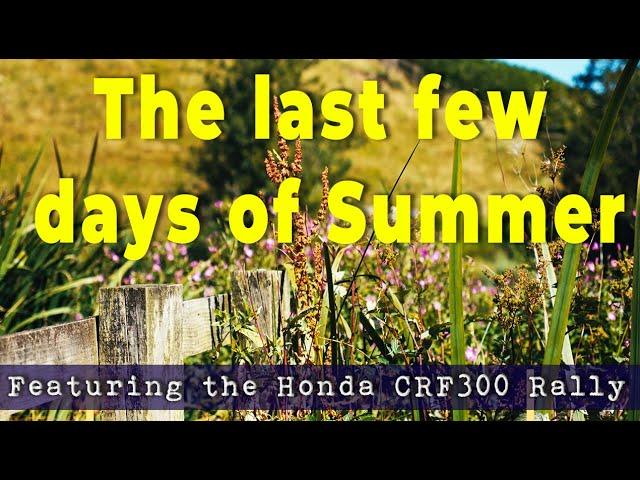 Honda CRF300L Rally : The last days of summer 2024