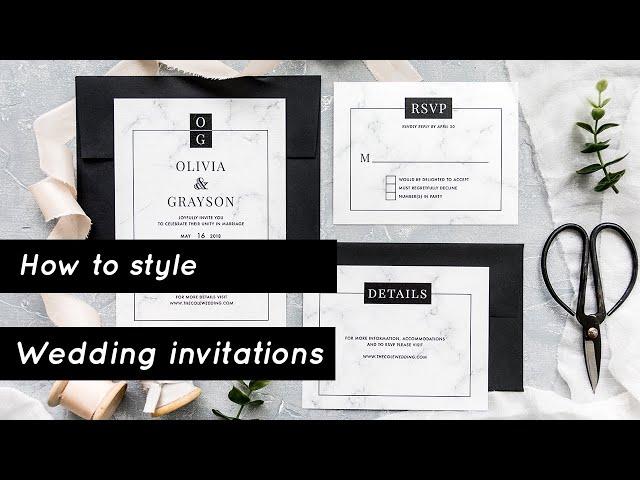 How to Style Wedding Invitations Tutorial