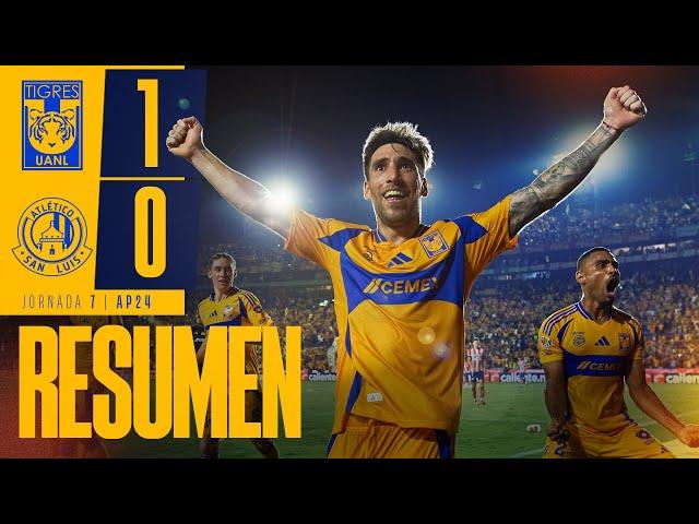  Resumen Liga MX | Tigres 1 - 0 Atlético de San Luis | Jornada 7 | Apertura 2024