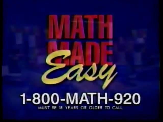 Math Made Easy Ad (1997)