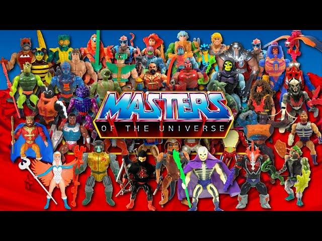 All of the figures Masters of the Universe from the 1980s (1982-1988)