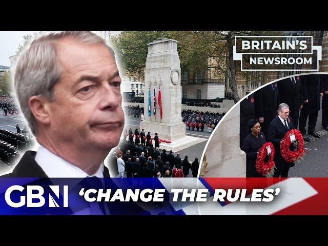 'Reform UK are politically significant!' - FURY as Nigel Farage BLOCKED from laying Cenotaph wreath