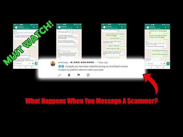 MUST WATCH! | What Happens When You Message A Scammer | Scam Awareness [Giveaway Winner Scam]