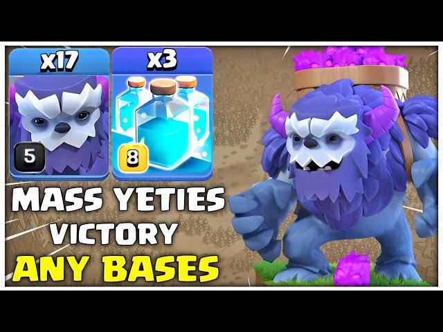 Th15 Yeti Attack Strategy | Best Th15 Mass Yeti Attack Strategy | Clash of Clans