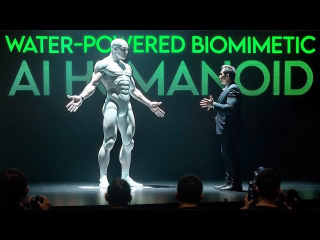 First WATER POWERED Biomimetic AI Humanoid Robot Shocks the World (It's Too Human)