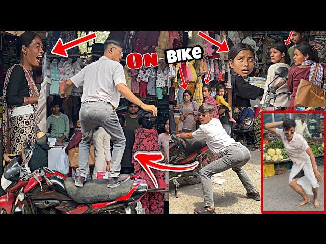 Crazy Dance on Bike||Lungi Faaddancein Public|Non-StopComedy in Public|Public reaction Prank