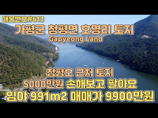 [E614] 경기 가평군 청평면 호명리 토지, 청평호 근처 300평, 1억이하 매물/Korea.Gapyeong Land