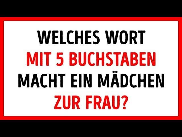 20 Lustige Rätsel und IQ Fragen mit Antworten