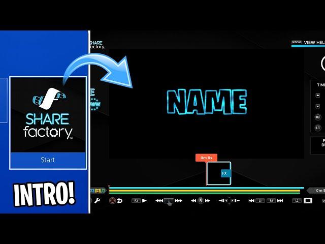 How to Make A CLEAN INTRO ON SHAREFACTORY (IN JUST 5 MINS)