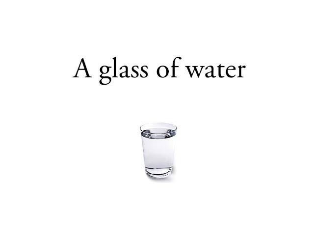 "A glass of water" An inspirational story