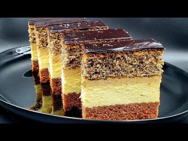 MOCACHINO cheese cake ️ NEW combination of flavors Cake with poppy seeds and cheese