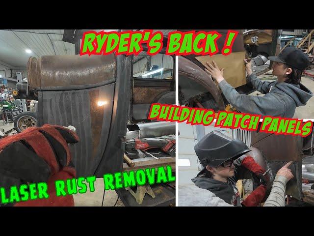 Ryder's back and building patch panels for the Model A sedan!