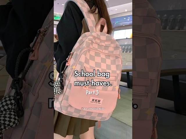 School Bag Essentials  Be Prepared for Anything! #aesthetic #school #girl