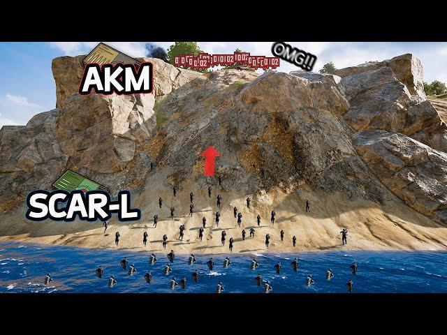 wow! Canyon crazy battle!! AKM vs SCAR-L!