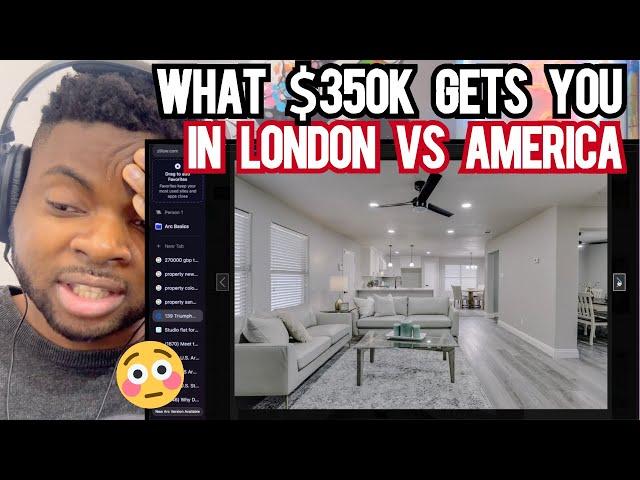 Brit Reacts To WHAT $350K GETS YOU IN AMERICA VS LONDON - I’M SHOCKED & THINKING OF LEAVING!