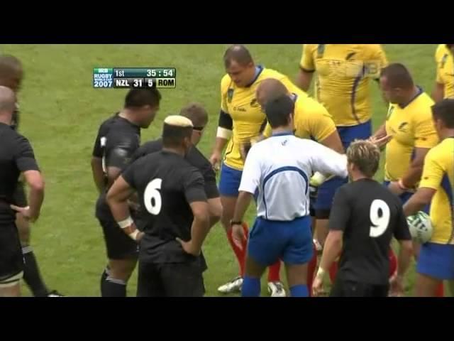 Rugby 2007. Pool C. Romania v New Zealand
