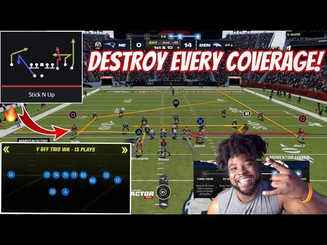 Destroy EVERY Coverage Using This Formation In Madden 24! | Y Off Trio Wk Scheme + Gameplay! |