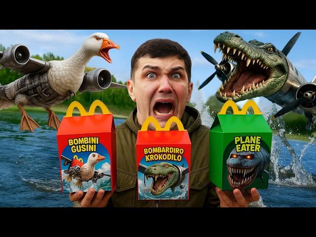 Found BOMBARDIRO CROCODILO HAPPY MEALS and ITALIAN ANIMALS WHILE MAGNET FISHING!