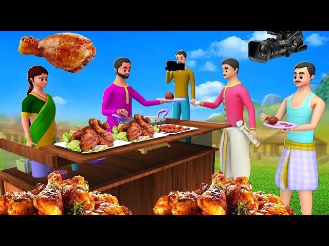 चिकन लेग पीस पार्टी - Chicken Leg Piece Party Story | 3D Animated Hindi Moral Stories | MaaMaa TV