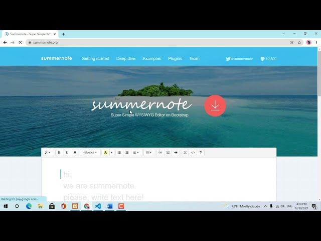 How to use summernote in laravel 8