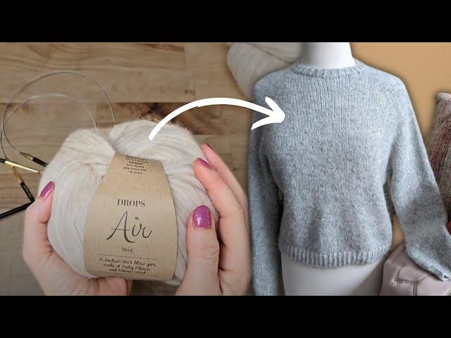 Knit your FIRST SWEATER (top down, in the round, no seaming!)