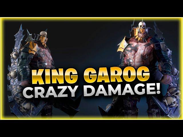 HUGE NUKES! King Garog Is An Awesome Damage Dealer! Raid: Shadow Legends [Test Server]