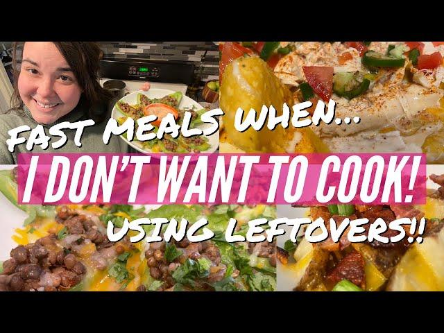 FAST Meals w/ LEFTOVERS Shelf cooking/USE IT UP!