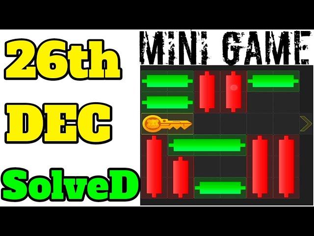 26th December Hamster kombat, Miin Game Puzzle Solved!! | Mini Game Made Easy Hamster Kombat #solved