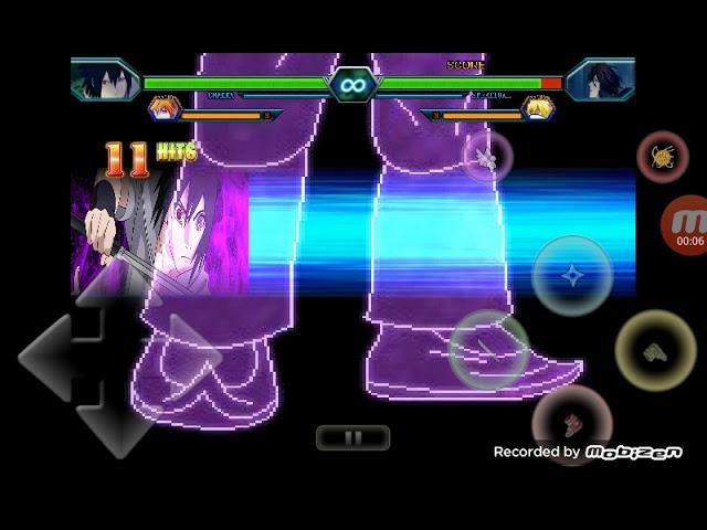 Bleach vs naruto sasuke ultimate move kizuma gaming