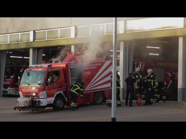 BRENNT GW ÖL BF KOBLENZ!!! FEUER BEI DER FEUERWEHR KOBLENZ