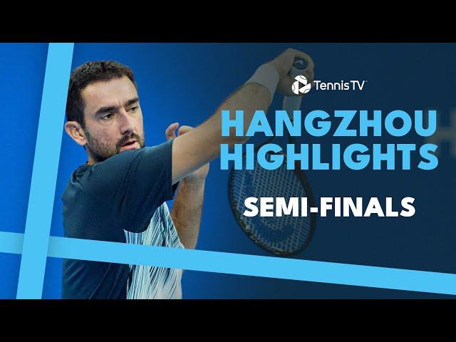 Cilic Battles Nakashima, Zhang Takes On Bu  | Hangzhou Semi-Finals Highlights