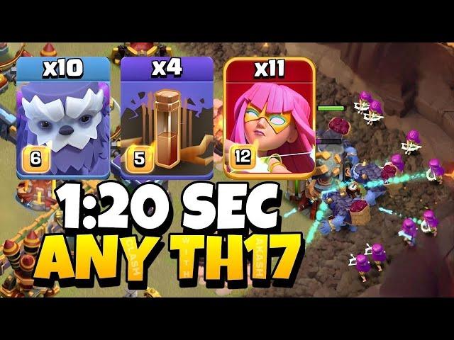 Epic Strategy! TH17 Yeti Super Archer is the Easiest TH17 Attack Strategy in Clash of Clans