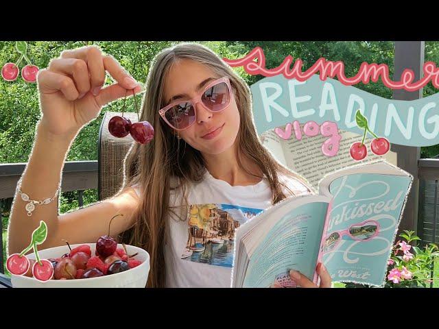 summer reading vlog  (lots of YA books, bookish q&a, chill vibes, & yummy food)