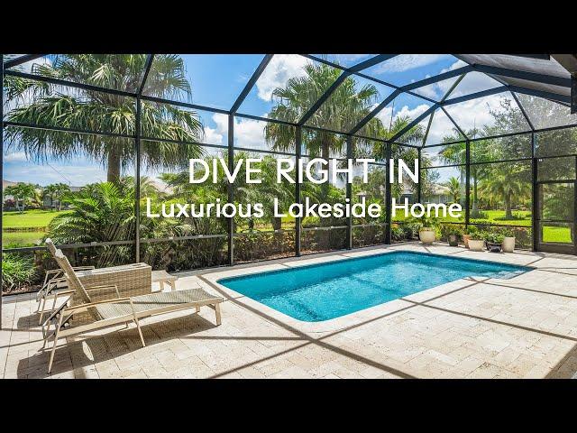 Inside the Most Elegant Lakefront Pool Home in Vero Beach, FL #poolparty #lakefront #elegant