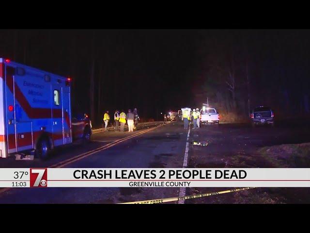 2 dead in crash on US 276 in Greenville Co., coroner says