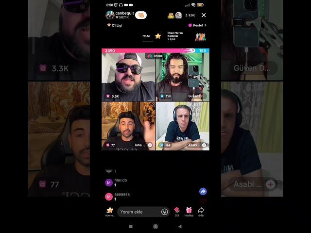 Canbequit Güven Demir Taha Özer Asabi Güvenlik Tiktok Canlı Yayın