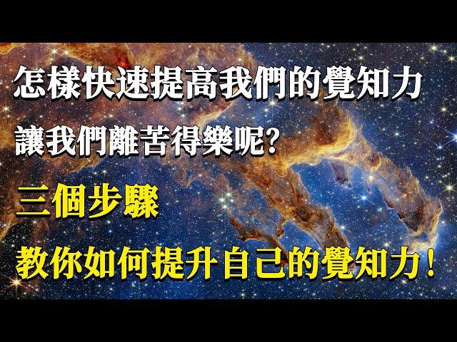 怎樣快速提高我們的覺知力，讓我們離苦得樂呢？三個步驟教你如何提升自己的覺知力！#能量#業力#宇宙#精神#提升 #靈魂 #財富 #認知覺醒