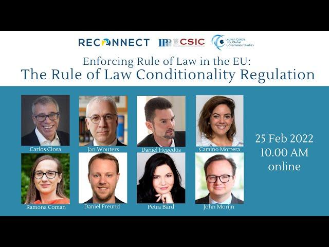 RECONNECT Workshop: Enforcing the Rule of Law – The Rule of Law Conditionality Regulation