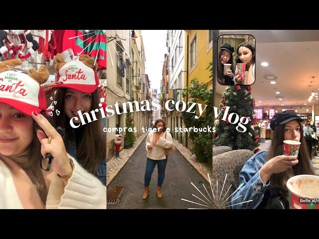 christmas cozy vlog: compras na tiger e starbucks   | isabel mota