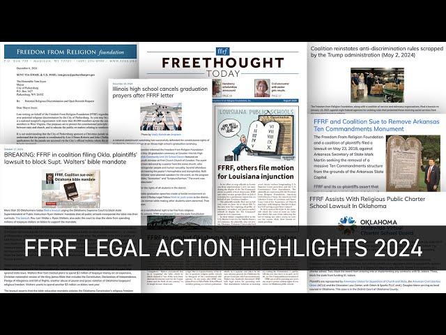 FFRF Legal Action Highlights 2024 | FFRF’s Ask An Atheist