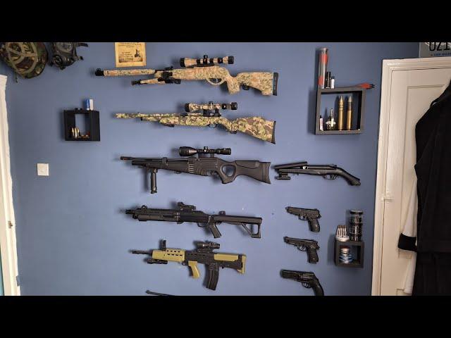 UK prepping, my collection of air rifles, crossbows and others