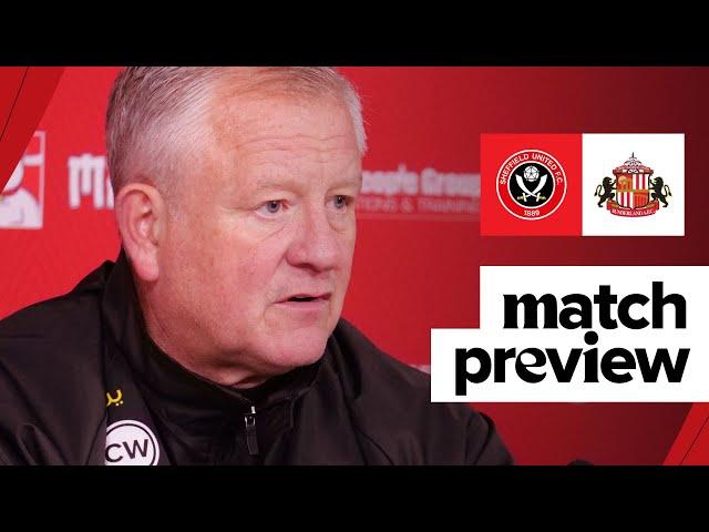 Chris Wilder | Sheffield United v Sunderland | Match preview