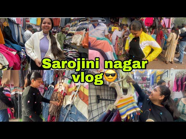 Winter shopping ️ vlog || bhot din bd Sarojini nagar market gye 