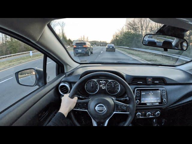 2020 Nissan Versa S 1.6 MT - POV Test Drive | 0-60