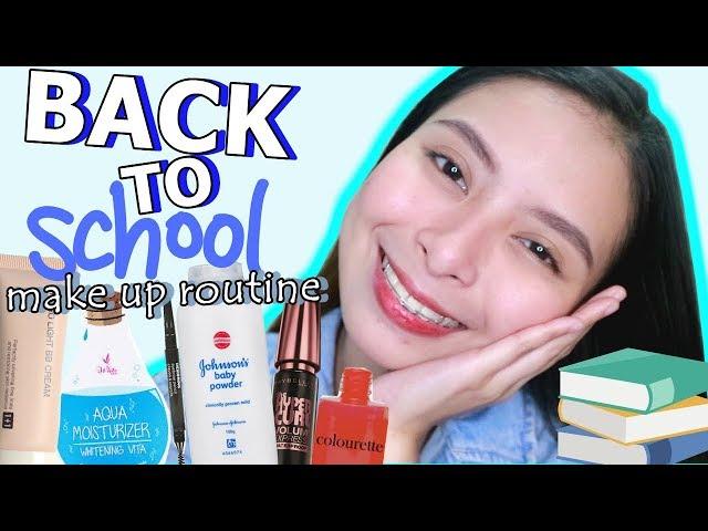 TIPID BACK TO SCHOOL MAKE UP ROUTINE! (ALL DRUGSTORE) | PHILIPPINES