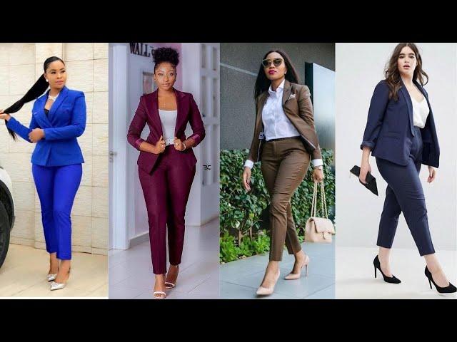 Latest Trouser Suits For Ladies; Official Trouser Suits For Ladies 2022