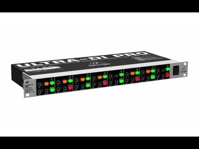 ULTRA-DI PRO DI800 Professional Mains/Phantom Powered 8-Channel DI-Box