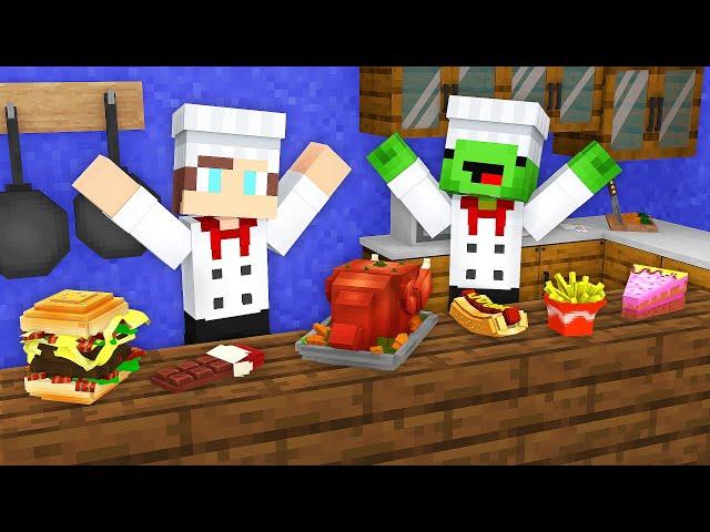 Mikey and JJ Are Working As CHEFS in Minecraft (Maizen)