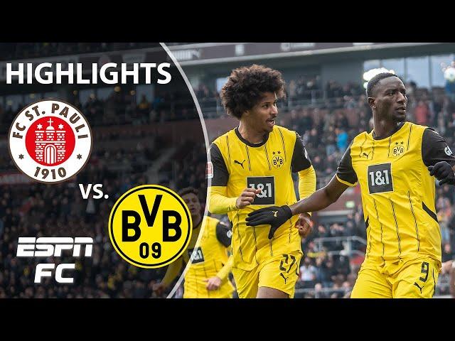 St. Pauli vs. Borussia Dortmund | Bundesliga Highlights | ESPN FC
